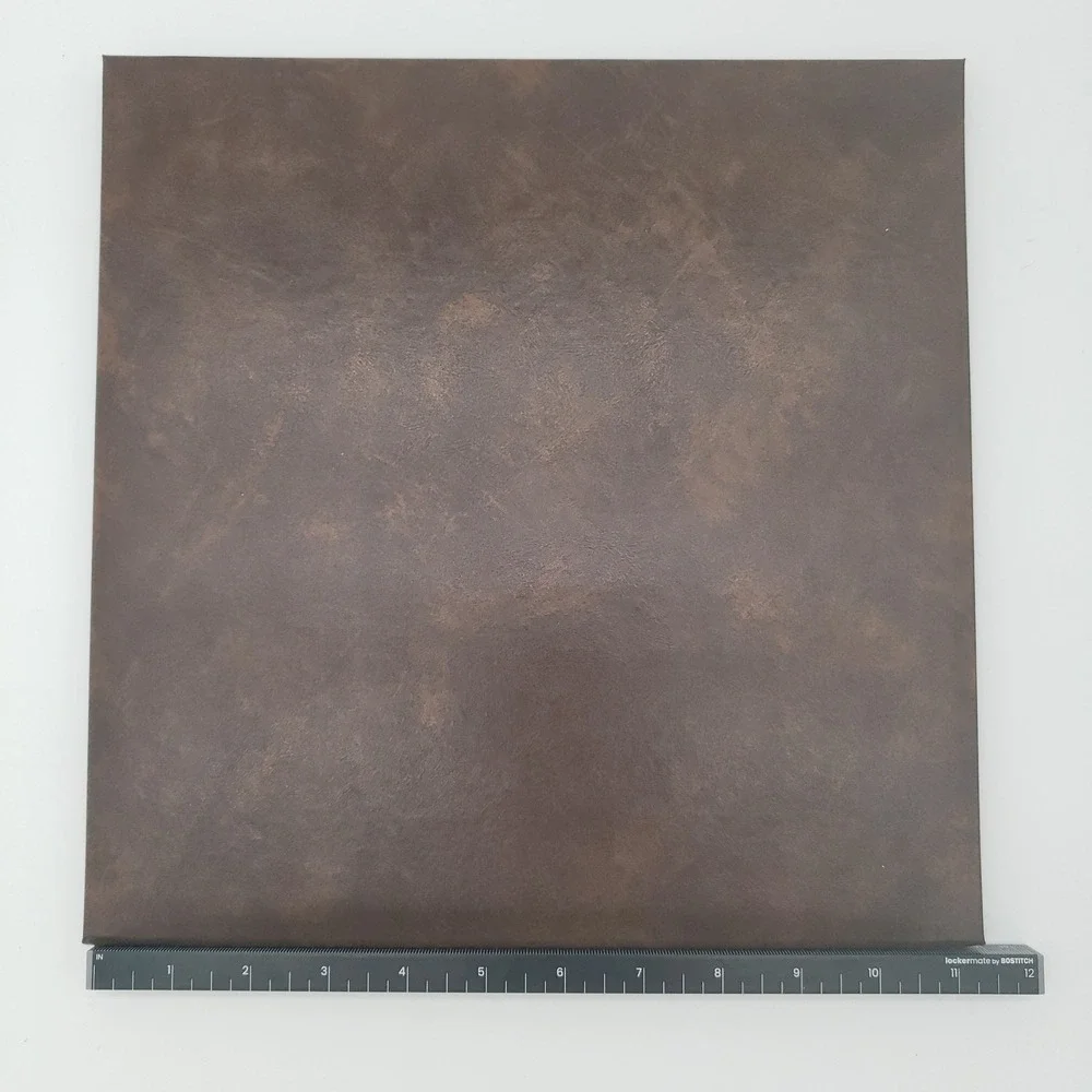 Professional Brown Faux Leather Dual Certificate Holder Gold Foil Award Folder